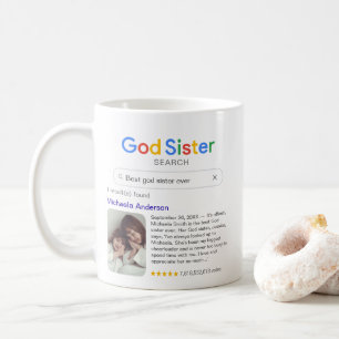 Mug Meilleure sœur de Dieu jamais Photo et message de