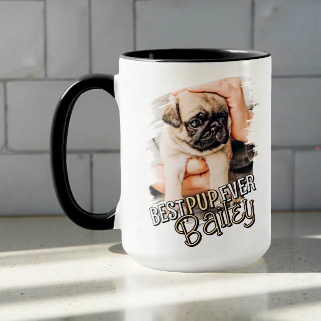 Mug Meilleure taille jamais moderne Cool Grunge Photo  (Créateur téléchargé)