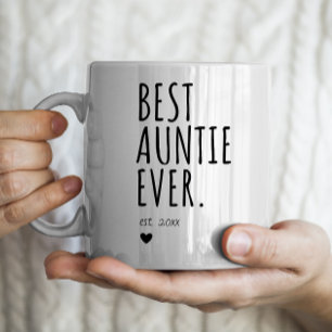 Mug Meilleure Tante Jamais - Année personnalisée