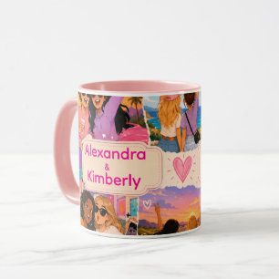 Mug MEILLEURES AMIES ! Cadeau de prénoms personnalisés