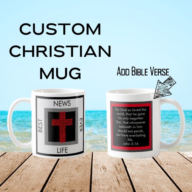 Mug Meilleures nouvelles jamais John 3:16 Gospel Tract (Créateur téléchargé)