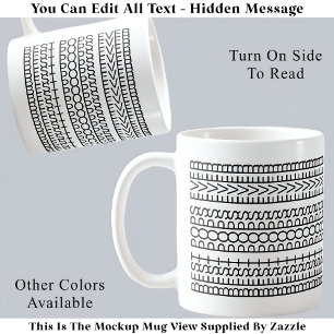 Mug Meilleures pop jamais caché message 141BW nouveaut