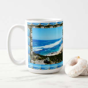 Mug Meilleures vues de plage encadrées,