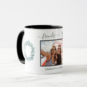 Mug Meilleurs amis eucalyptus vert nom photo scrip