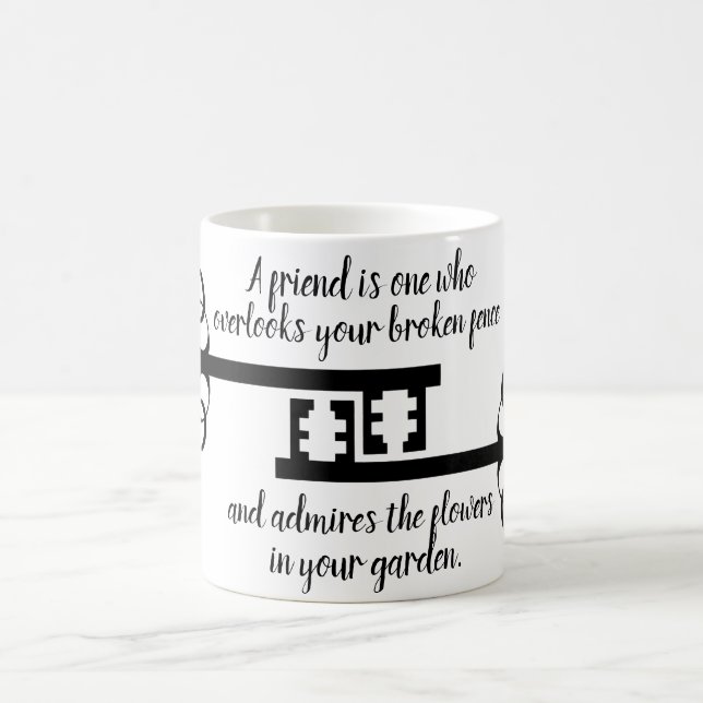 Mug Meilleurs amis Inspiration et Motivation Typo (Centre)