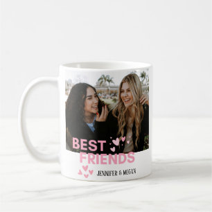 Mug Meilleurs Amis Photo Rose Noms Personnalisés