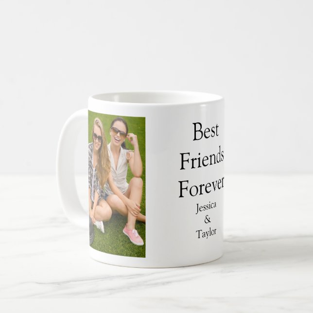 Mug Meilleurs amis pour deux photos (Devant gauche)