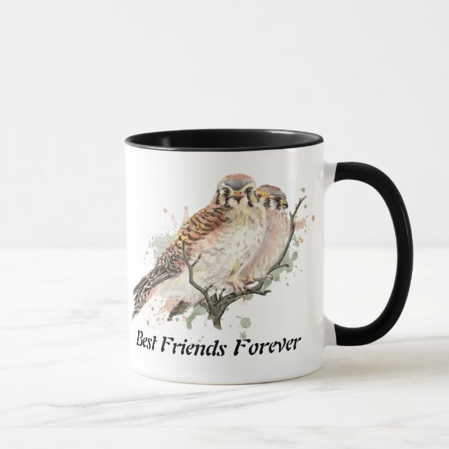 Mug Meilleurs amis pour toujours, BFF Kestrel Birds (Droite)