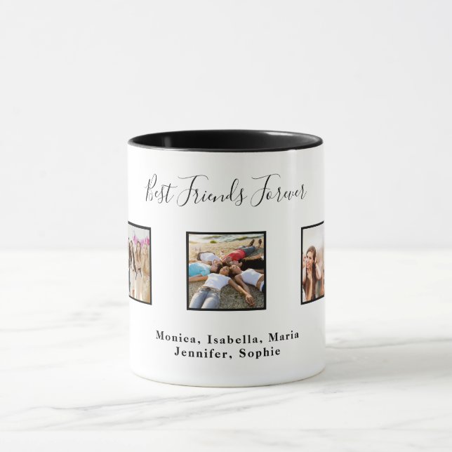 Mug Meilleurs amis pour toujours BFF photos personnali (Centre)