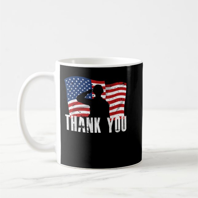 Mug Meilleurs Cadeaux militaires de vétéran Hommes Fem (Gauche)