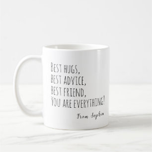 Mug Meilleurs Câlins, Meilleurs Conseils, Meilleure Am