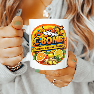 Mug Mélange Citrus Pop Art de vitamine C 