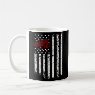 Mug Mélange de béton Drapeau américain Ciment patrioti