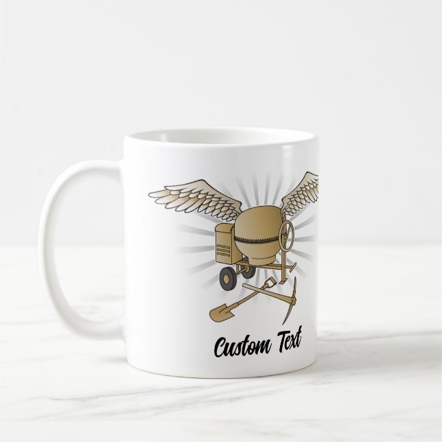 Mug Mélangeur en béton beige (Gauche)