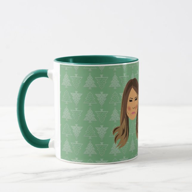 Mug Melania Trump qui fout Noël (Gauche)
