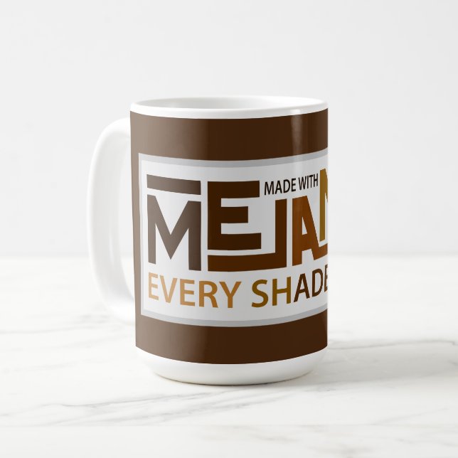 Mug Mélanine Chaque Ombre Étalée (Devant gauche)