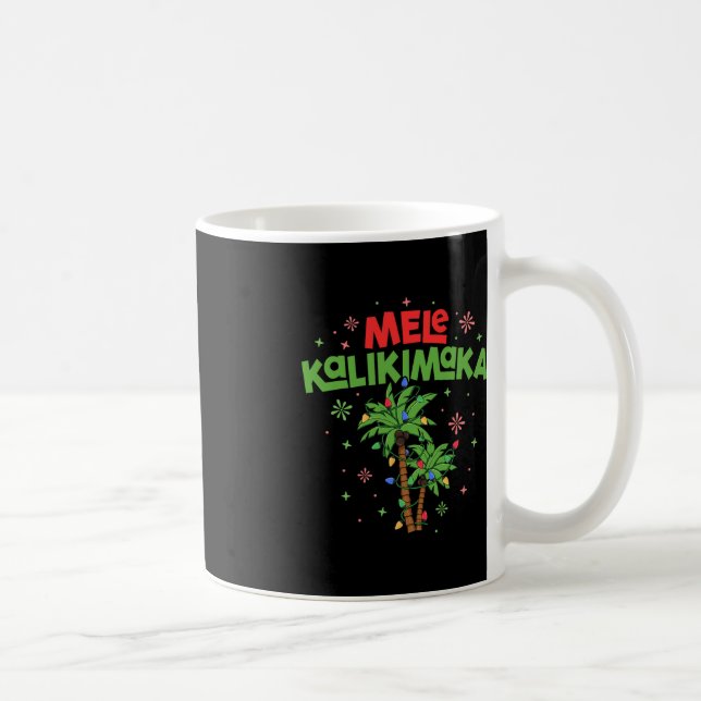 Mug Mele Kalikimaka Hawaiian Christmas Palm Tree Light (Droite)