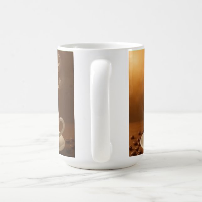 Mug "Melodies in Steam: Musical Coffee Cup Art Mug" (Poignée)