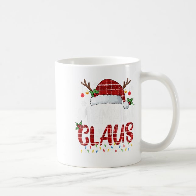 Mug Memaw Claus Christmas Lights Pajama Family Matchin (Droite)