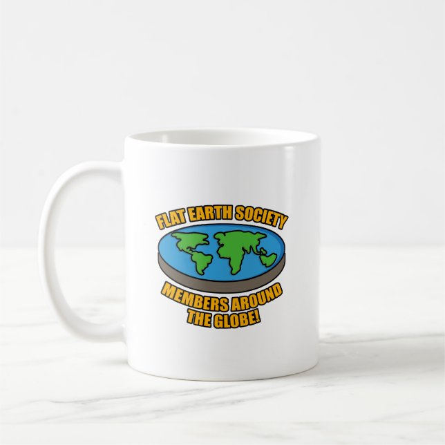 Mug Membres de la société Flat Earth (Gauche)