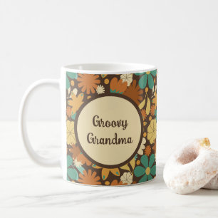 Mug Mémé branchée vintage des années soixante Fleur Pu
