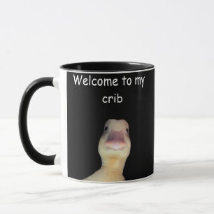 Mug Mème de canard drôle – “Bienvenue dans mon antre” 