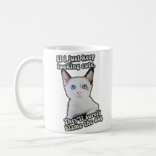 Mug Mème de chat fâché drôle pour les personnes chatte