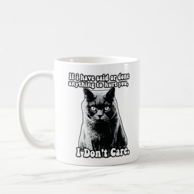 Mug Mème de chat grincheux amusant pour chaton personn (Gauche)
