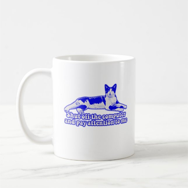 Mug Mème de chat grincheux amusant pour les propriétai (Gauche)