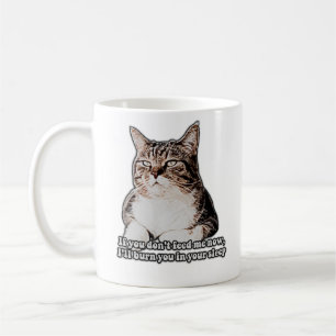 Mug Mème de chat grincheux pour les personnes de chat 