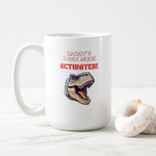 Mug Mème de dinosaure T-Rex Mode Papa Activé