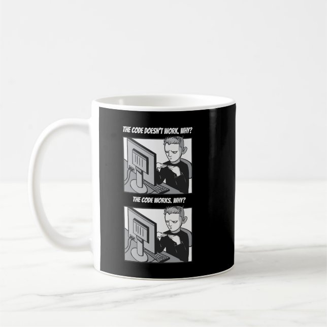 Mug Mème de programmation amusant (Gauche)