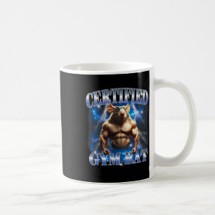 Mug Mème de rat de gym certifié Fitness Bodybuilding A