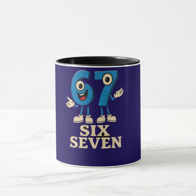 Mug mème drôle 6 7 (Centre)