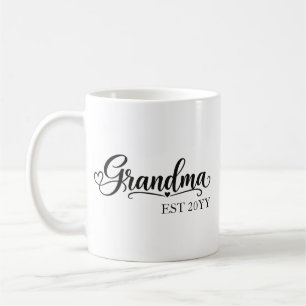 Mug Mémé établie avec année