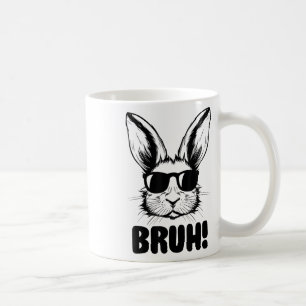 Mug Mème Graphique Drôle Jour de Pâques Bunny Bruh Pou
