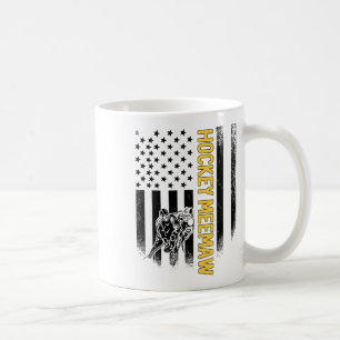 Mug Mémé hockey drapeau américain joueuse de hockey 