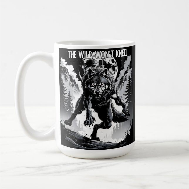 Mug Même la Lune craint mon silence" - Citation de lou (Gauche)