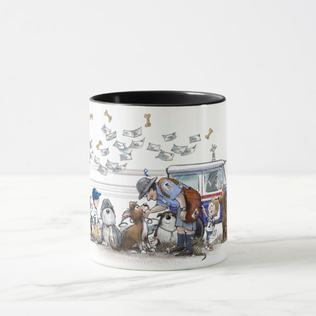 Mug Même Les Animaux De La Voisine Aimaient Le Mailman (Centre)