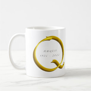 Mug Mémorial commémoratif de la reine Elizabeth II