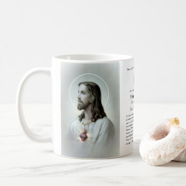 Mug Mémorial funéraire catholique de Jésus (Avec donut)