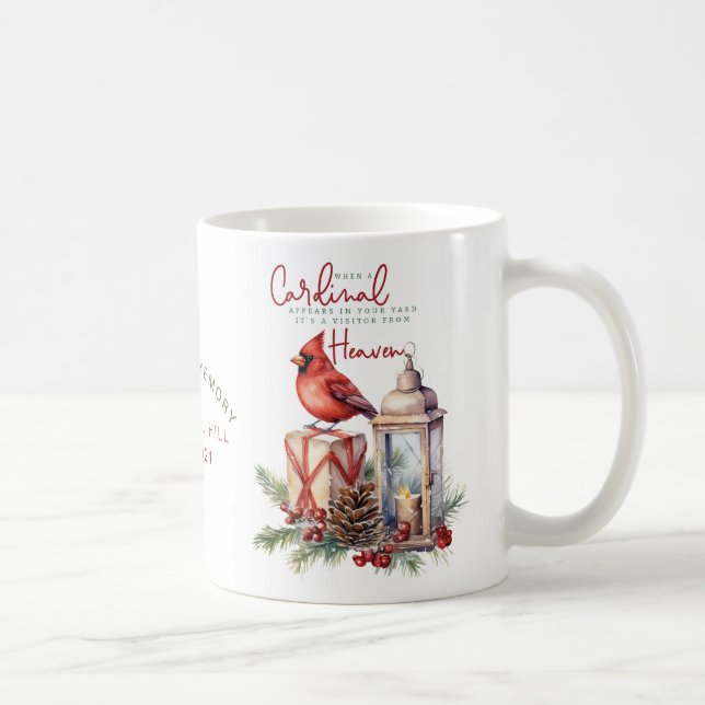 Mug Mémorial Personnalisé Quand Un Cardinal Apparaît (Droite)