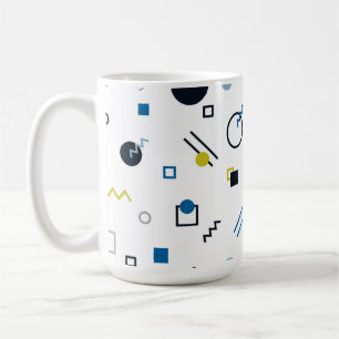 Mug Memphis, cool, tendance, art géométrique moderne