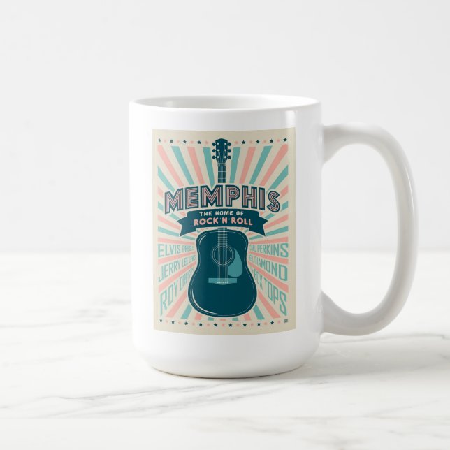 Mug Memphis, TN : Série de guitares | Rock-N-Roll (Droite)