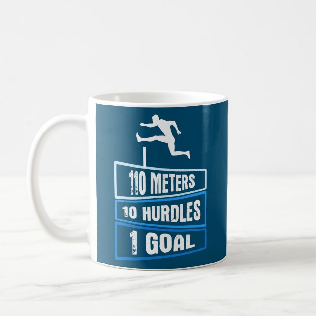 Mug Mens 110 Mètres 10 Hurdles 1 Objectif 110 Mètres (Gauche)