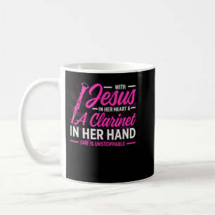 Mug Mens Avec Jésus Dans Son Coeur _ Un Clarinet À La