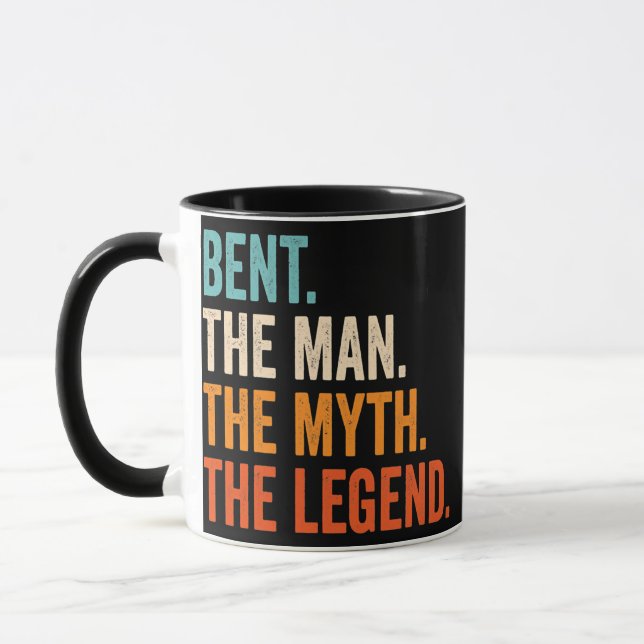 Mug Mens Bent L'Homme Le Mythe La Légende Prénom (Gauche)