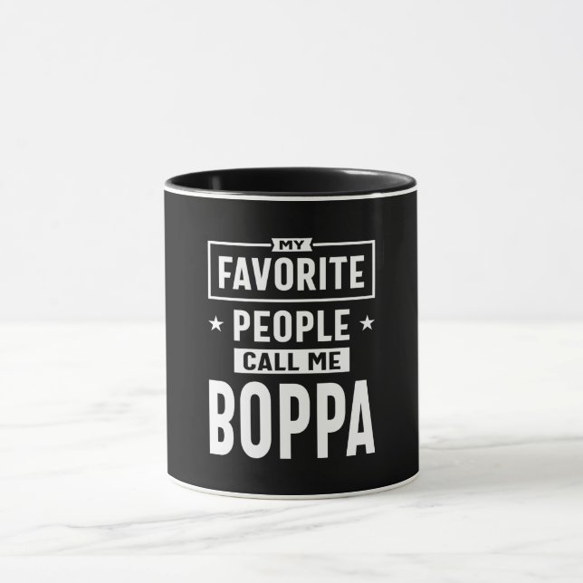 Mug Mens Cadeau Mes Favoris Appelez-Moi Boppa (Centre)