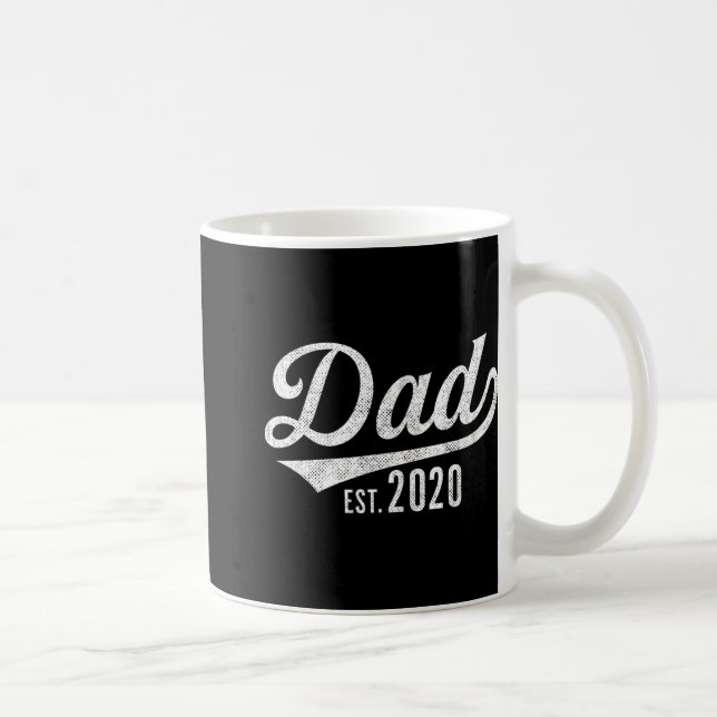 Mug Mens Dad Est. 2020 Shirt - Expecting Baby Fathers  (Droite)