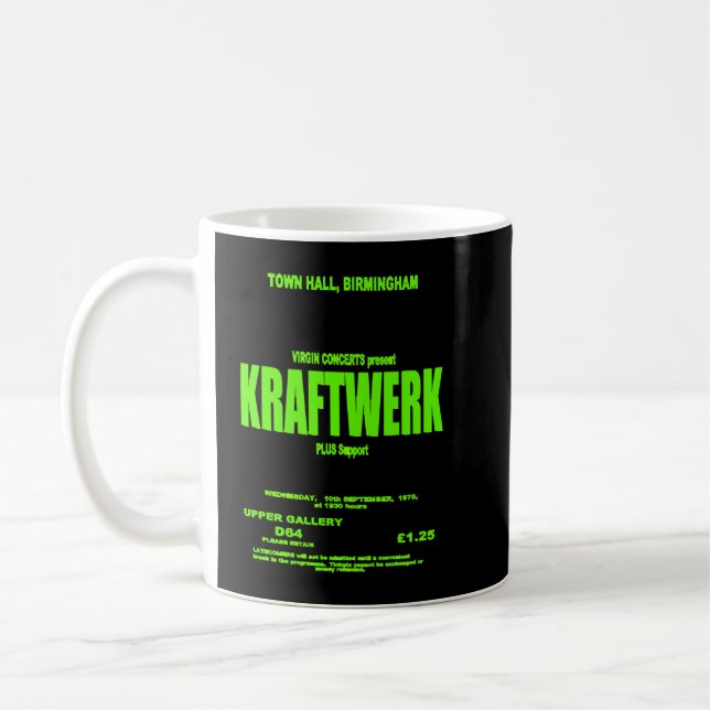Mug Mens Drôle Électronique Kraftwerk Cadeaux De Musiq (Gauche)